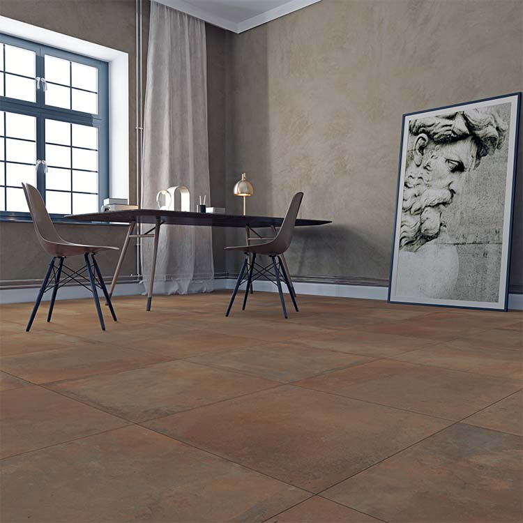 Vloer- en wandtegel Grunge Oxido roest 60x60cm