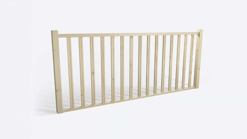Kit borstwering Country den 250cm vloerbevestiging