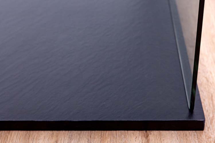 Douchebak Moby SMC mat zwart leisteenlook 180x90cm