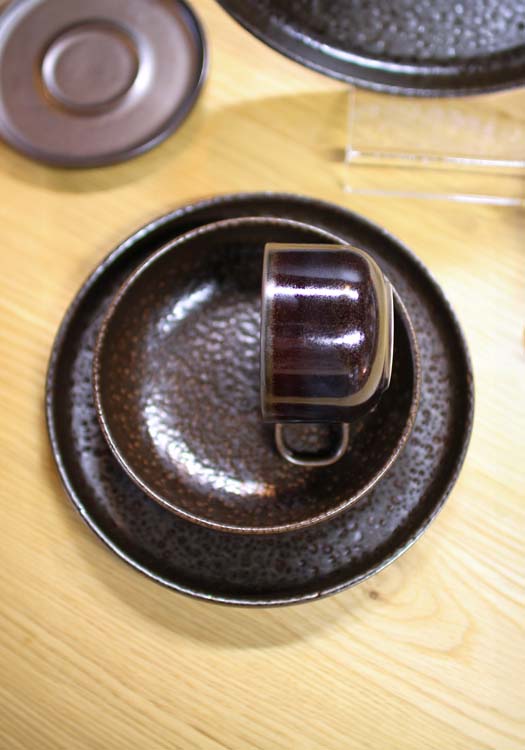 Assiette Tabo Chocloate 22 x H 3 cm