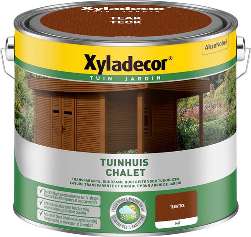 Lasure pour abri de jardin Xyladecor teak 2,5L