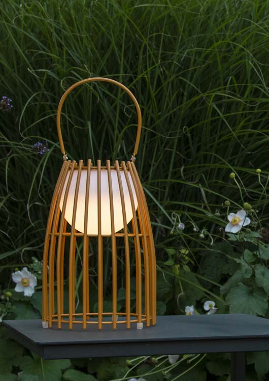 Lampe de table extérieure - brun - Ø17,5cm - LED - 0,3W - 3200K - IP44 - 3StepDim