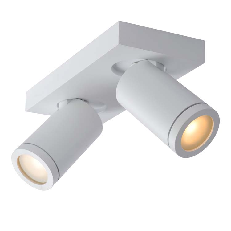 Plafondlamp - wit - 2xGU10 - 5W - IP44
