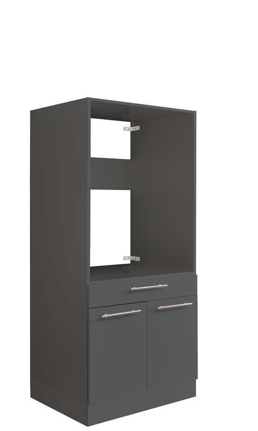 Wasmachine kast Decowash voor 1 toestel antraciet 67,5x67,5x162cm