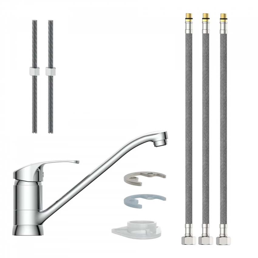 Robinet de cuisine Celio chrome basse pression