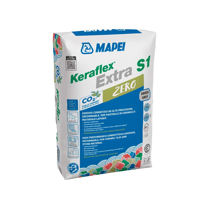 Tegellijm Mapei Extraflex Pro+ stofarm grijs 20kg