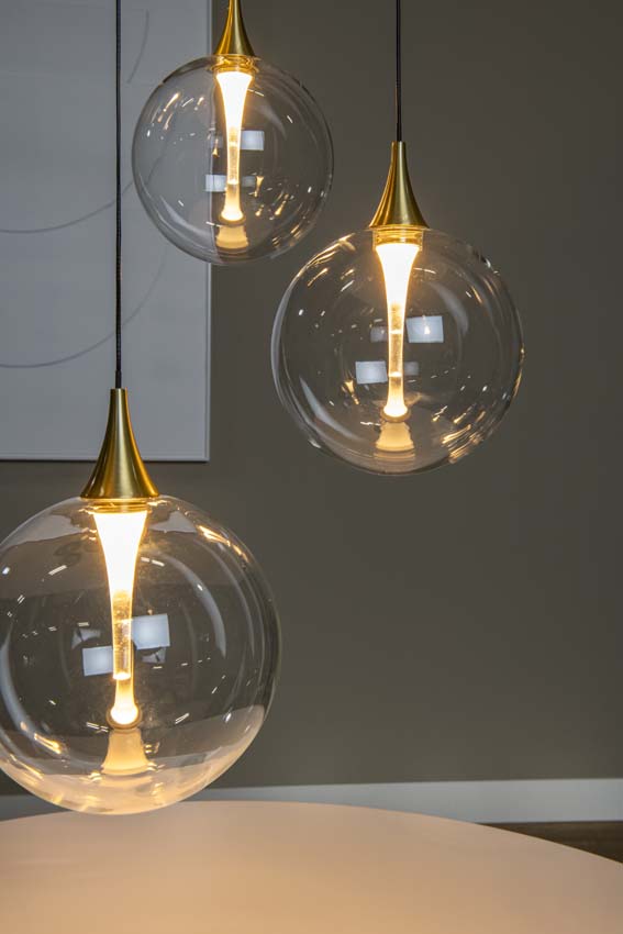 Lucide Premium Gisela - Hanglamp - Ø 48 cm - LED Dimb. - 5x3,8W 2700K - Transparant Lucide Premium Gisela - Hanglamp - Ø 48 cm - LED Dimb. - 5x3,8W 2700K - Transparant
