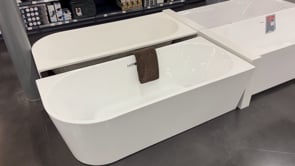 Hoekbad Bottega links 180x80x58cm wit