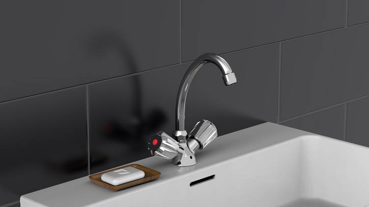 Wastafelkraan Seppe chroom