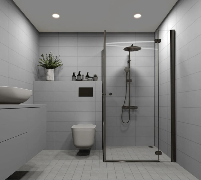 Mozaïek Urban grijs mat 30x40cm