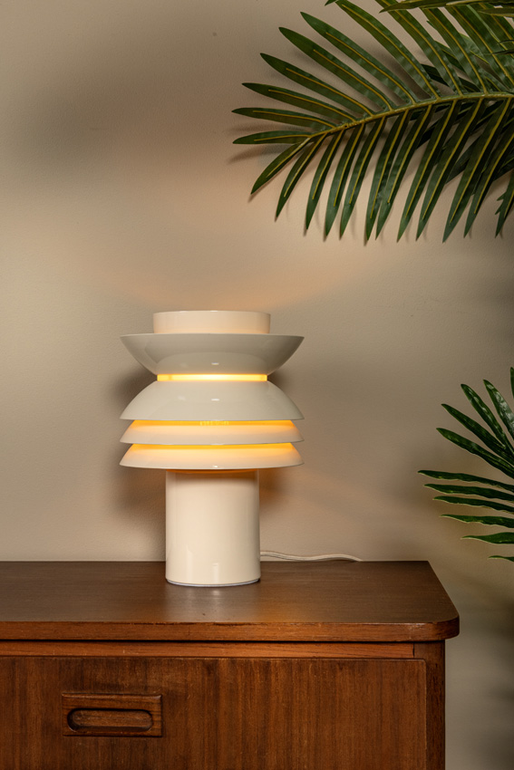 Lucide Vibes Yindra - Lampe de table - Ø17,5cm - 1xE27 - Beige