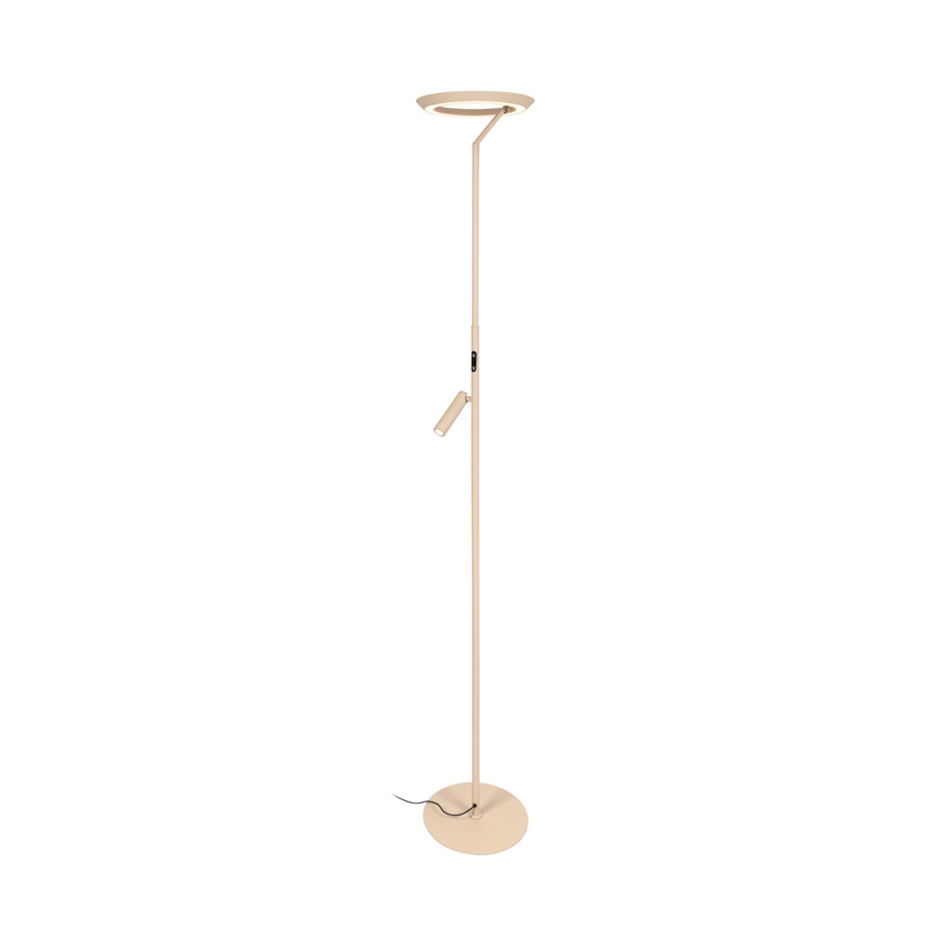 Lucide Essential Celeste - Vloerlamp - Ø28cm - LED dimbaar - 2700K - Taupe