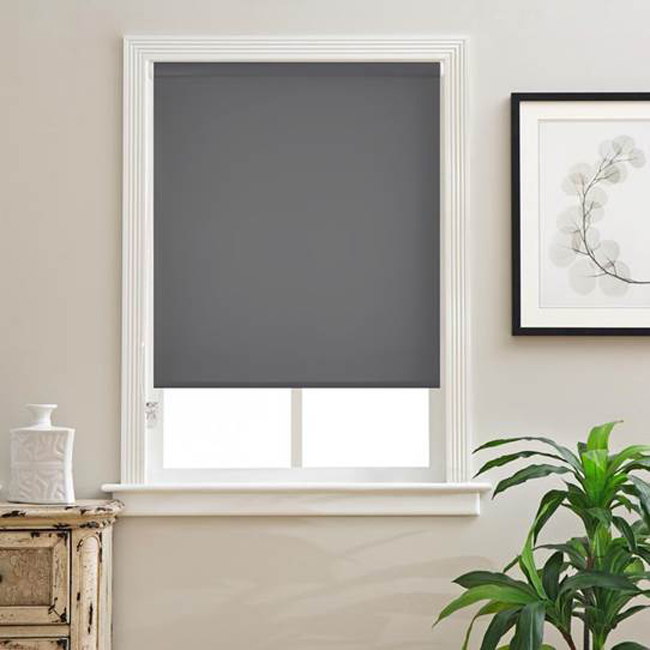 Store enrouleur occultant gris 60x250cm