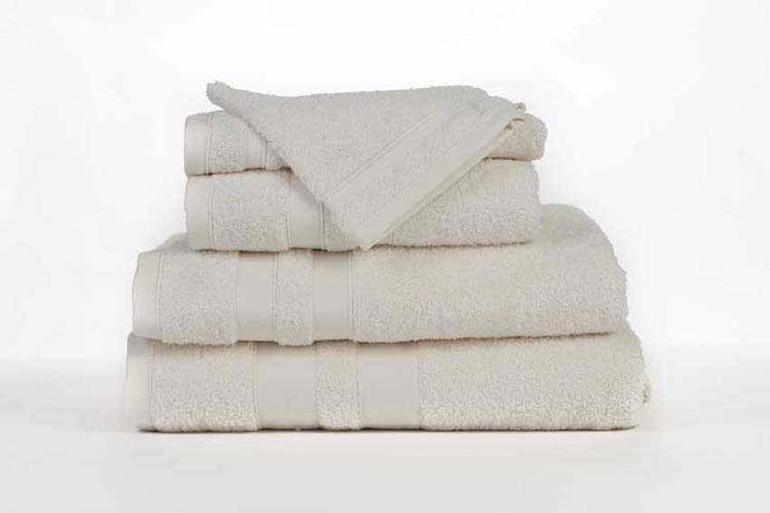 Set de serviettes Cosibel en coton blanc 2 personnes qualité hôtelière