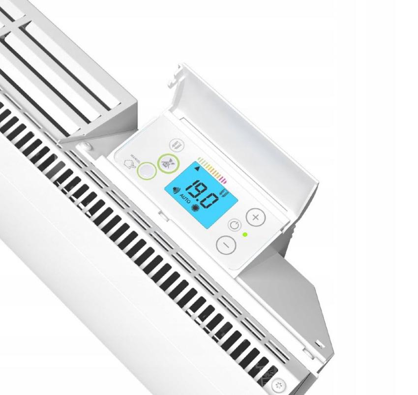Inertieradiator Neo enkel 72,8x53 cm wit 1500W gietijzer digitaal