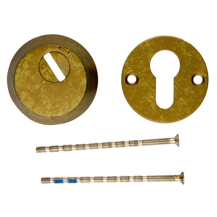 Plaque cylindre de sécurité pro safe vieux jaune 6mm