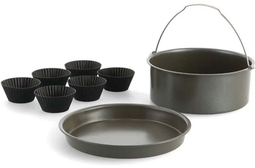 Set de cuisson pour friteuse à air chaud Dagelijkse Kost Greenpan sans PFAS noir set de 8