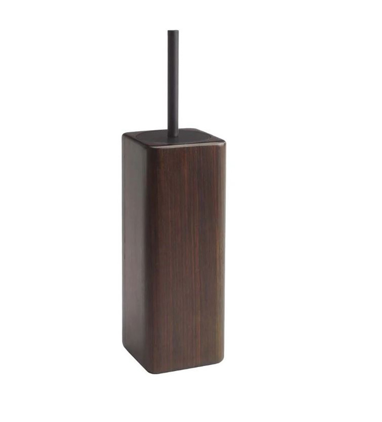 Toiletborstelhouder Aquanova Ebony pecan inclusief borstel