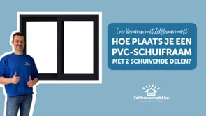 Schuifraam dubbel PVC antr/wit B1800XH2100mm Schuifraam dubbel PVC antr/wit B1800XH2100mm