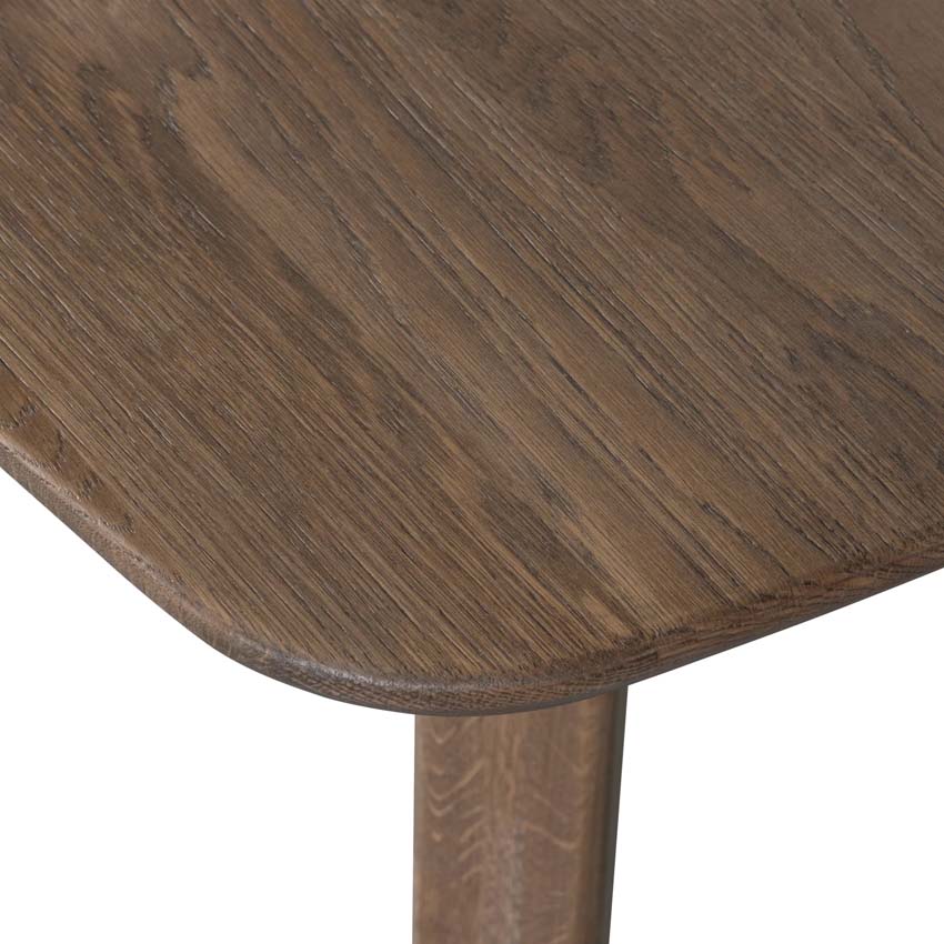 Table Taylor en chêne rectangulaire brune 180x100cm