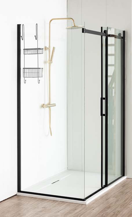 Receveur de douche Myo SMC blanc mat aspect ardoise 140x90cm