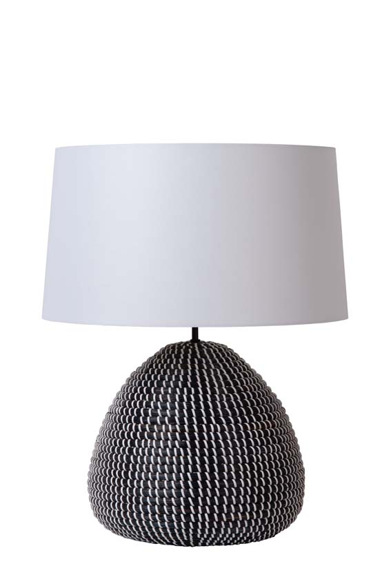 Lucide Premium Maduka - Lampe de table - Ø 45 cm - E27 - 1x40W - Noir