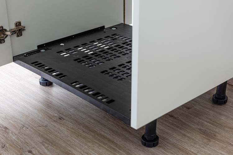 Keukenkast Plenti kolomkast voor koelkast wit 60x208cm