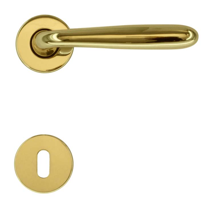 Poignée de porte pro aquino cuivre plaque