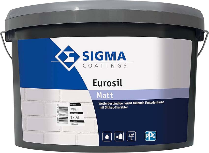 Sigma Eurosil 12,5 L buitenmuurverf op silliconenbasis