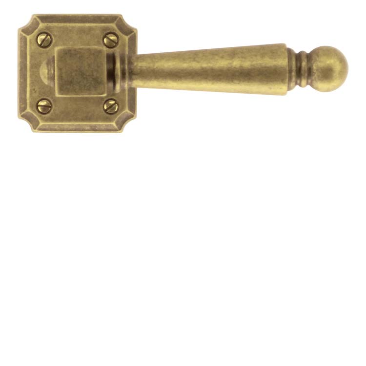 Poignée de porte pro genua vieux jaune sans rosace