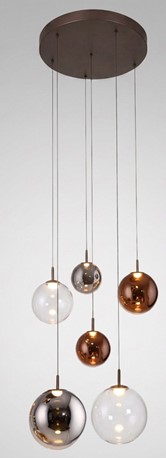 Suspension - brun - LED - 5,5W - 2200-5000K