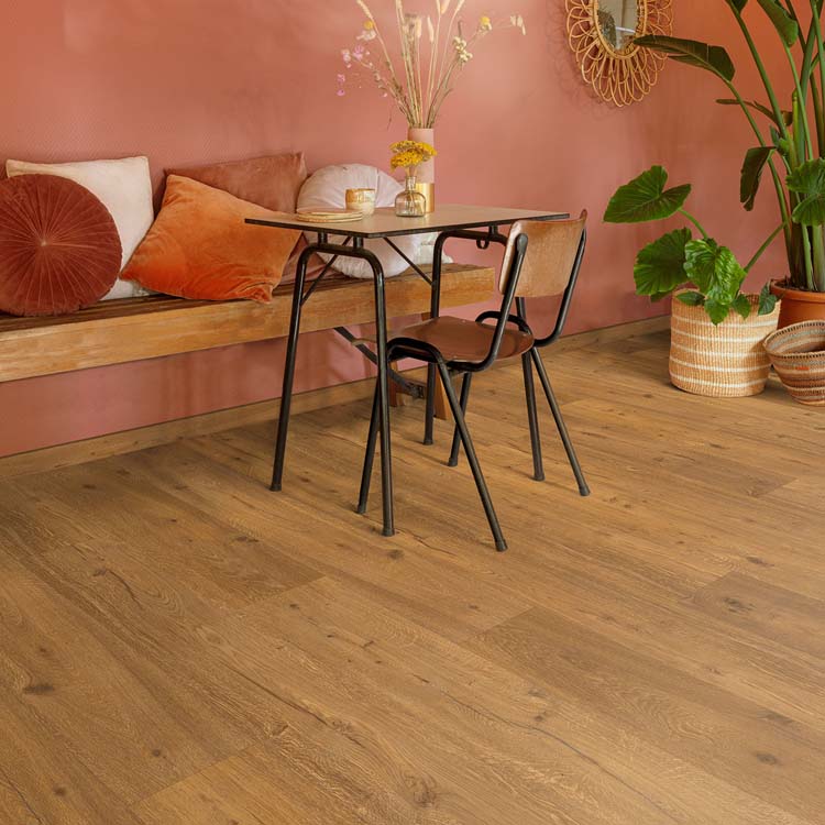 Sol vinyle Floorify Eivissa planche 4,5mm chêne foncé 152,4x22,5cm Sol vinyle Floorify Eivissa planche 4,5mm chêne foncé 152,4x22,5cm