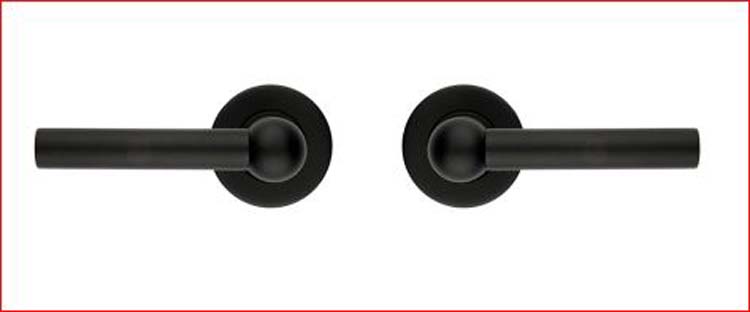 Deurkruk pro Raily L+L zwart structuur uv R + no key