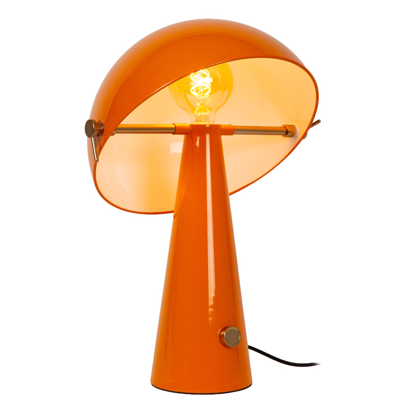 Lucide Vibes Barone - Tafellamp - Ø38cm - 1xE27 - Oranje