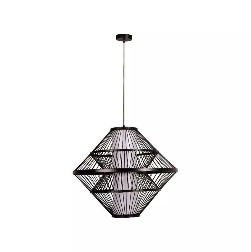 Lucide Essential Pasquino - Hanglamp - Ø60cm - 1xE27 - Zwart