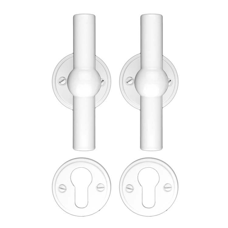 Deurkruk pro grado T+T wit cilinderrozet