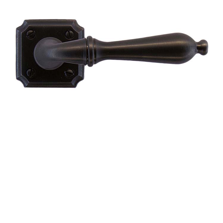Poignée de porte pro roselle carbon noir sans rosace