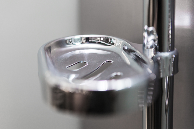 Douchecabine Alfonso hoek chroom schuifdeuren 90x90x197cm