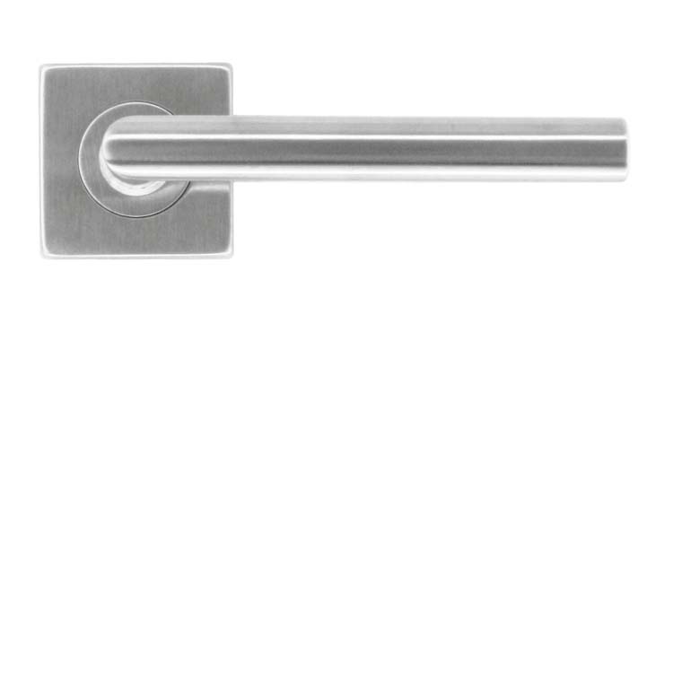 Poignée de porte pro carré belluno 16mm  inox plus sans rosace