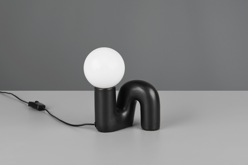 Tafellamp - zwart - H21,5cm - G9 - 1x5W - excl. lichtbron