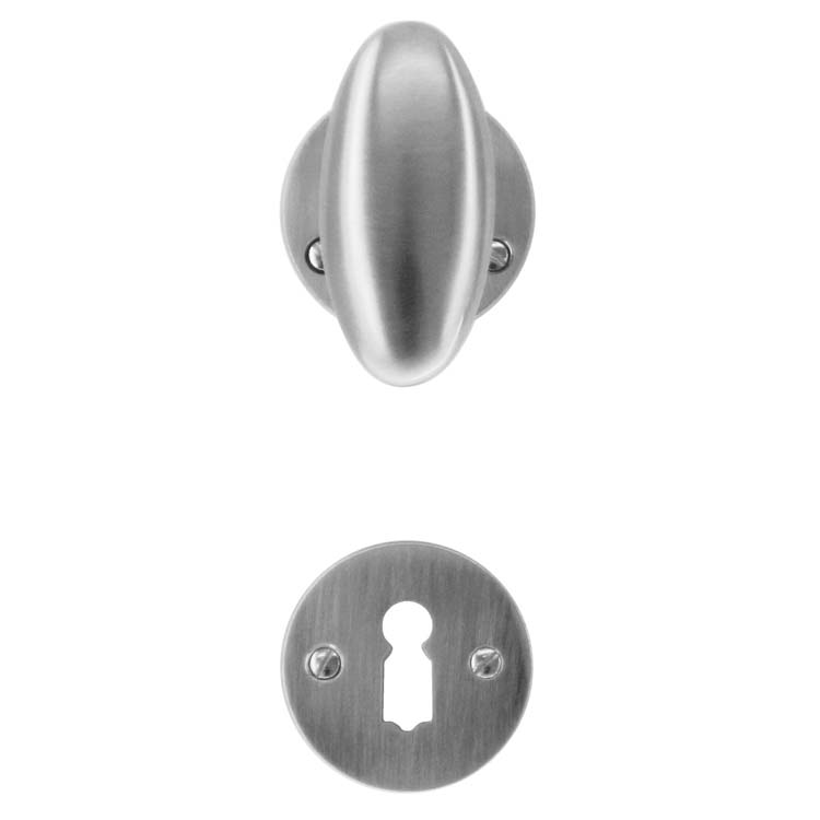 Poignée de porte pro lecce modèle vieux look inox rosace barbe