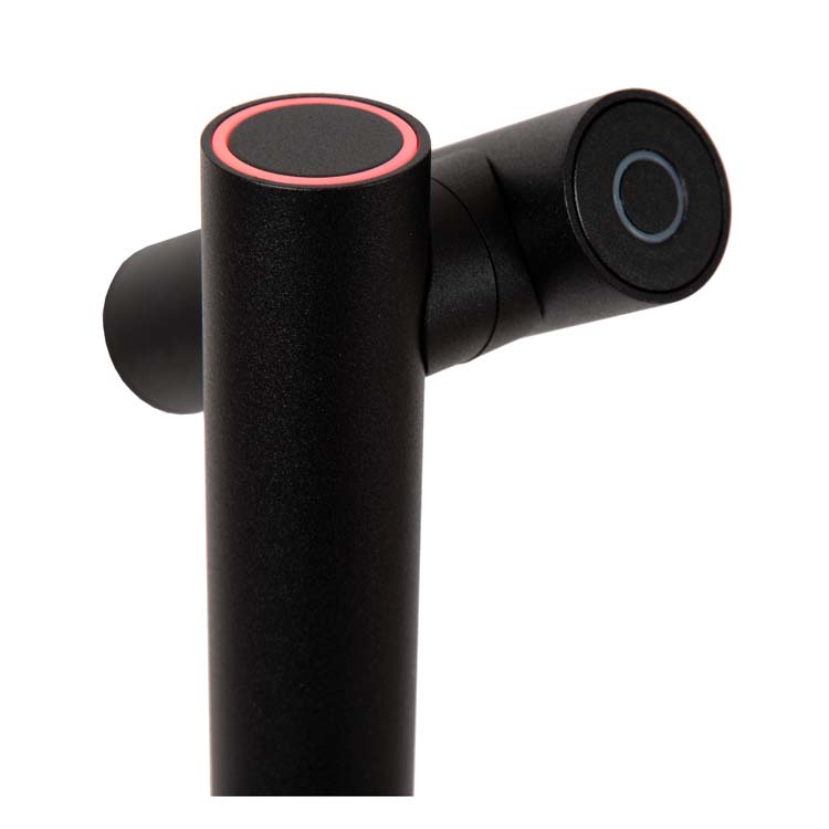 Lampe de lecture - noir - H120cm - LED - 2,2W - 2700K - IP54 - avec station de charge