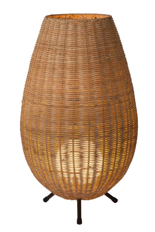 Lampe de table - Ø 30 cm - 1xG9 - Bois clair