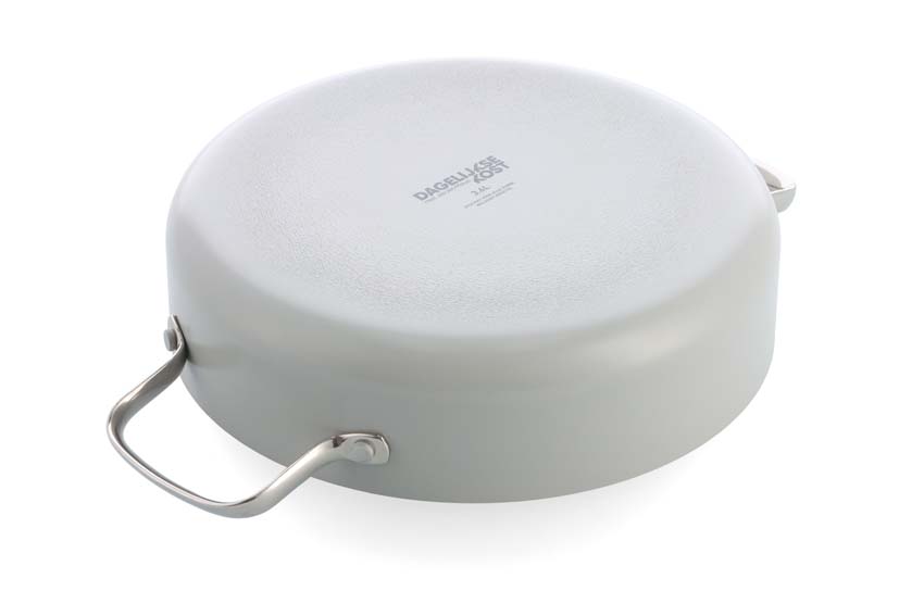 Poêle à ragout avec couvercle Dagelijkse Kost Proline sans PFAS argent Ø26cm panier vapeur