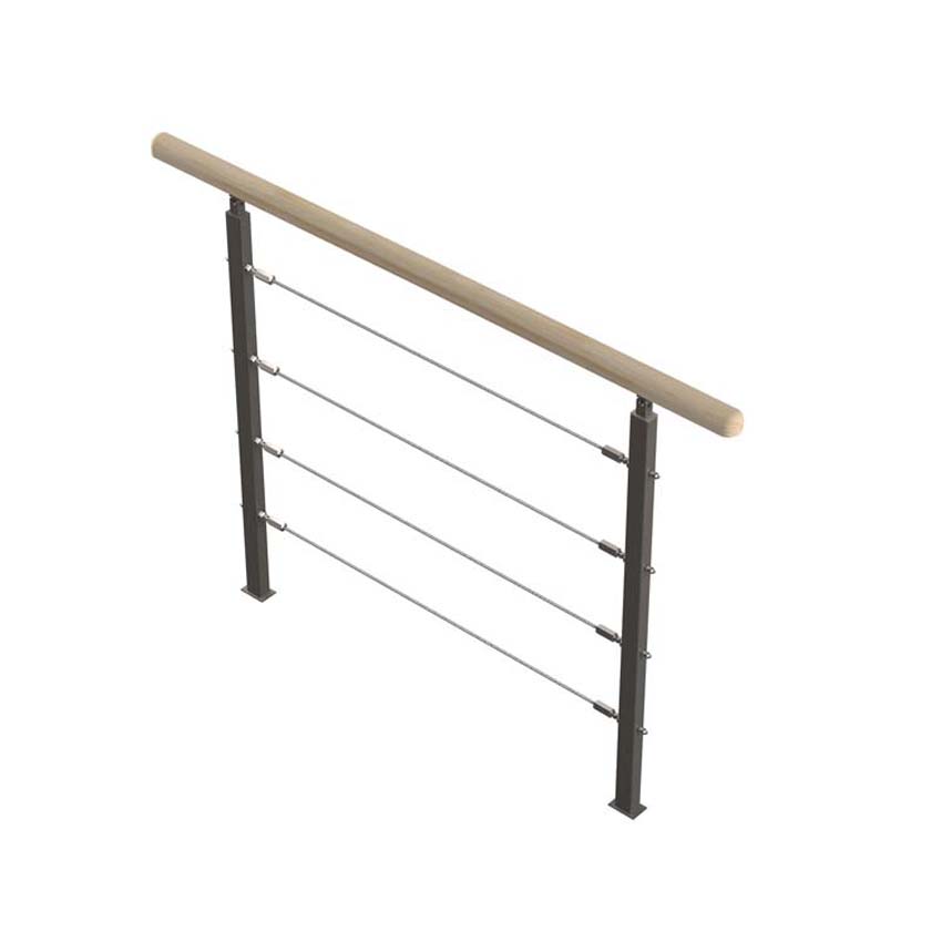 Borstwering Bonn den/metaal 100cm Borstwering Bonn den/metaal 100cm