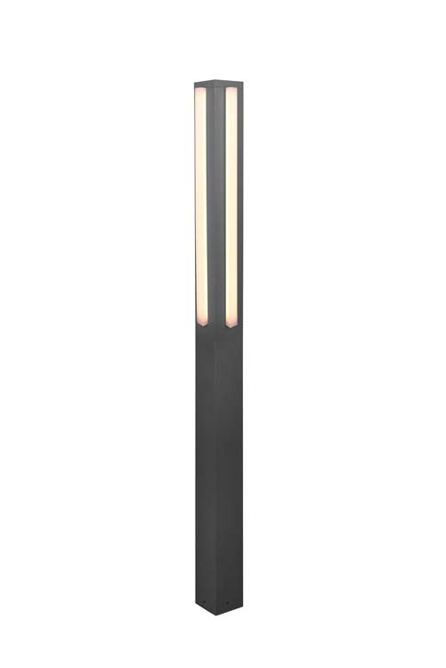 Buitenverlichting LED paal antraciet H150cm 20W 2000LM IP54