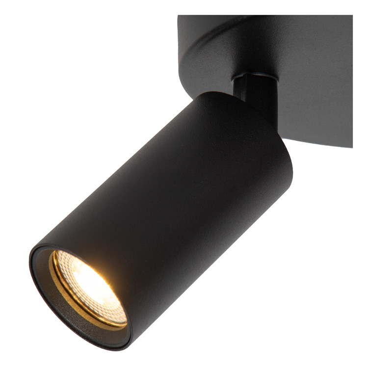 Spot plafond Zen - noir - Ø15cm - 2xGU10