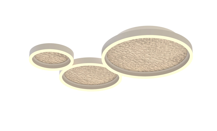Plafondlamp - zand - 70x55cm - dimbaar - LED - 1x44W - 3000K