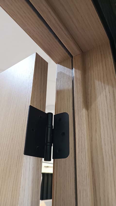 Porte intérieure complète Premium Oak 201,5x78cm aggloméré tubulaire vertical réversible + châssis 16,5cm