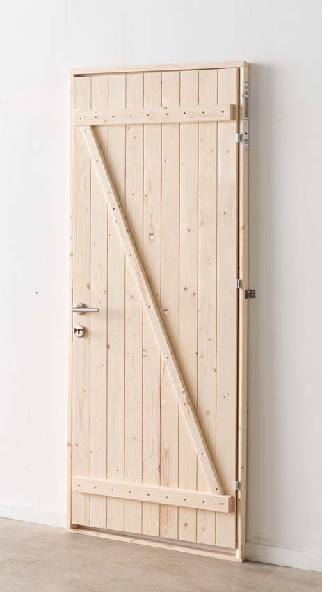 Porte extérieure bois Codru 845x2060mm poussant à gauche